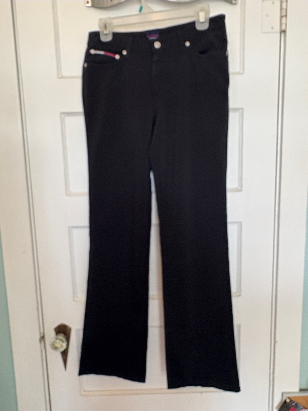 Tommy Jeans Women's Black Bootcut Pants Size 11/32